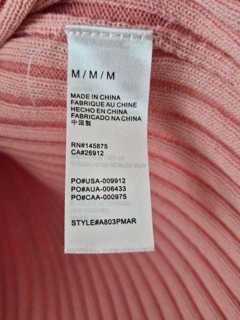 Pink Ribbed V-Neck Strappy Tank Top - Picture 4 of 7